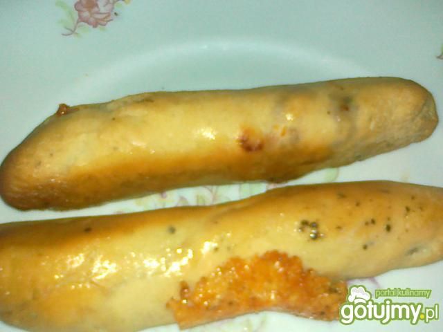 Paluchy drożdżowe z szynką i serem