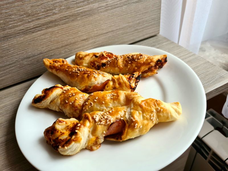 Paluchy z ciasta francuskiego