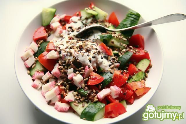 Paluszki krabowe z warzywami Paluszki krabowe z warzywami