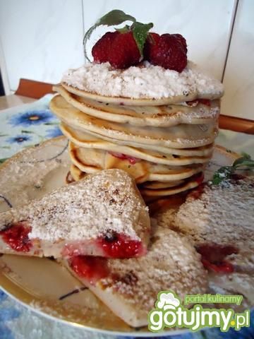 Pancakes z malinami wg Mychy