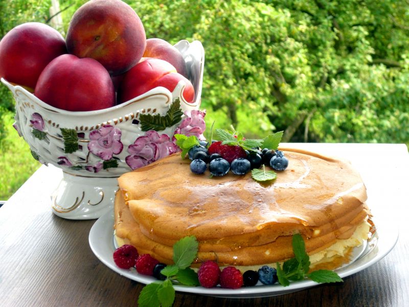 Pancakes z owocami  Pancakes z owocami