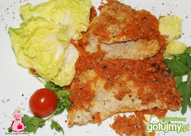 Panga  po grecku z chili : Panga  po grecku z chili :