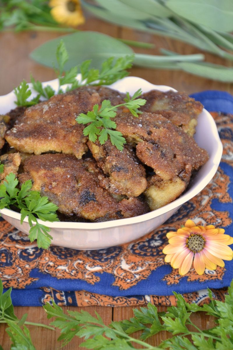 Panierowana wątróbka