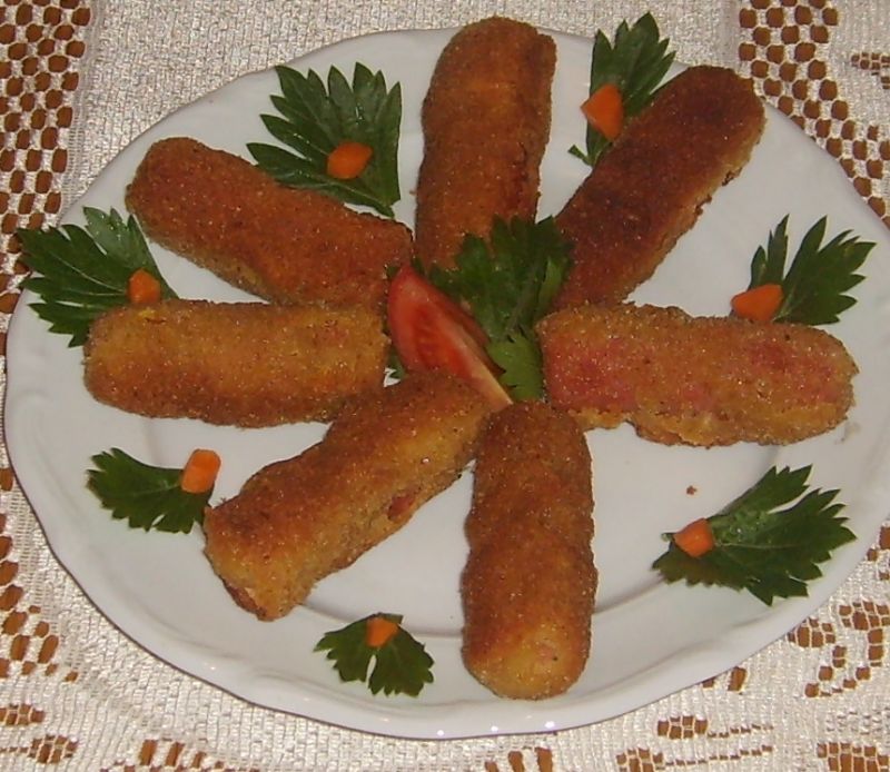 Panierowane mięsne paluszki