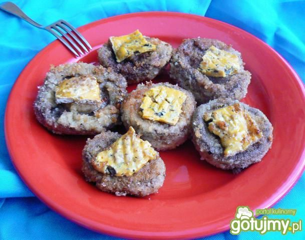 Panierowane pieczarki z serem lazur Panierowane pieczarki z serem lazur