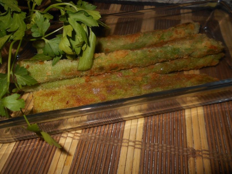 Panierowane szparagi