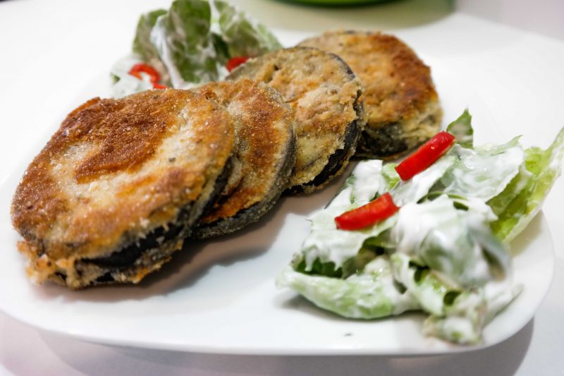 Panierowany bakłażan Panierowany bakłażan