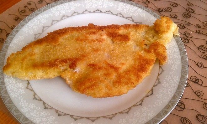 Panierowany filet z flądry