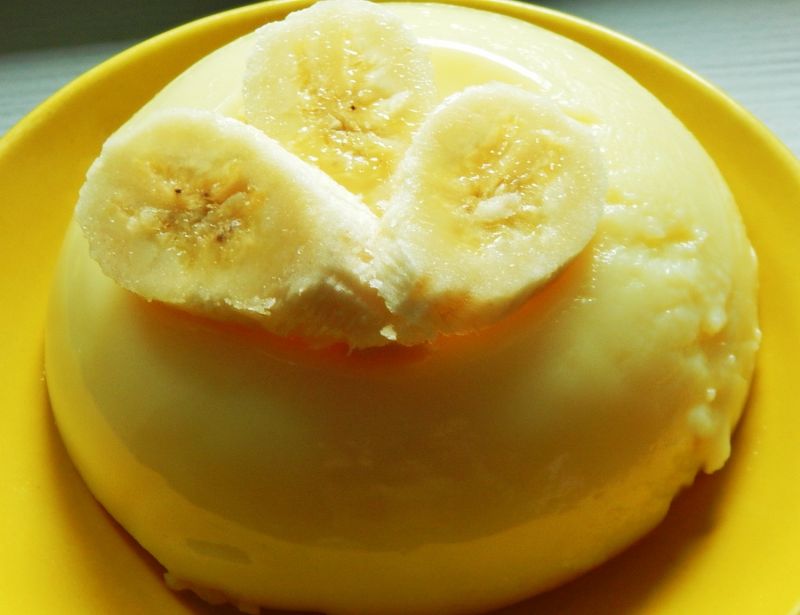 Panna cotta bananowa