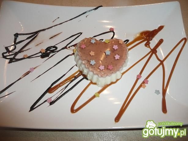 Panna cotta z galaretką