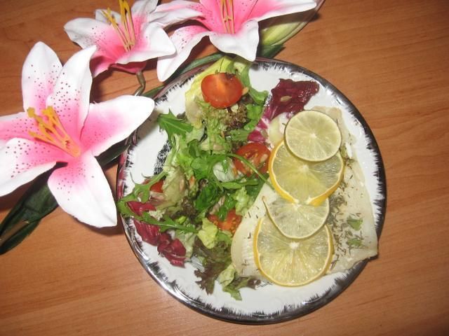 papiloty z pangi z sałatą