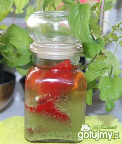 Papryczki chili z zieloną salsą 