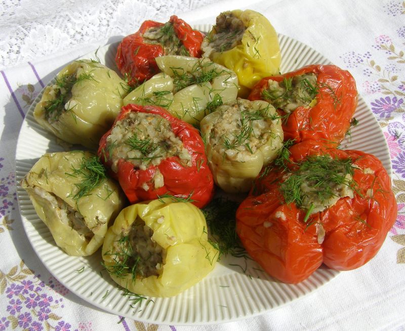 Papryka drobiowo-ryżowa.