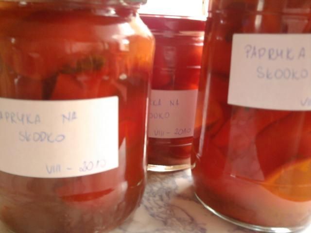Papryka marynowana na słodko