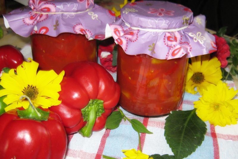 Papryka na leczo w słoiku