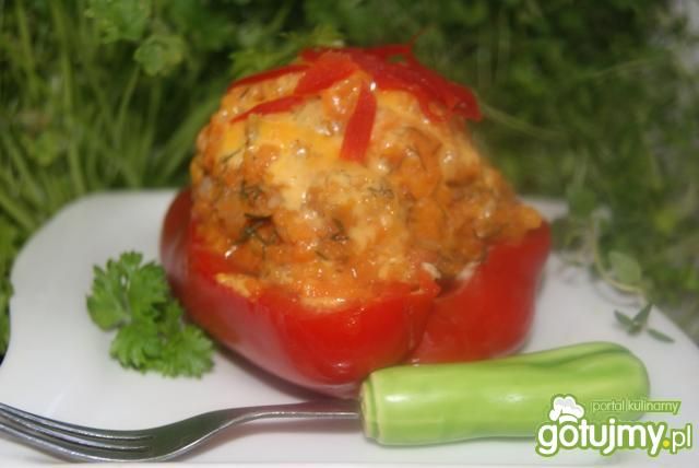 Papryka na parze z puree Papryka na parze z puree