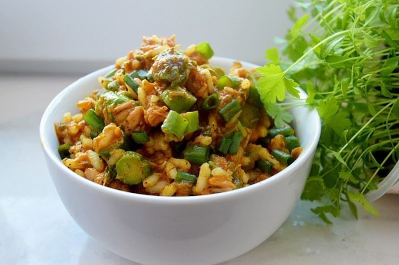 Paprykarz z tuńczykiem i szparagami