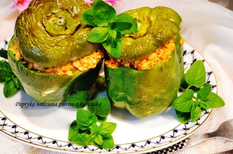 Papryki nadziane dietetycznie Papryki nadziane dietetycznie