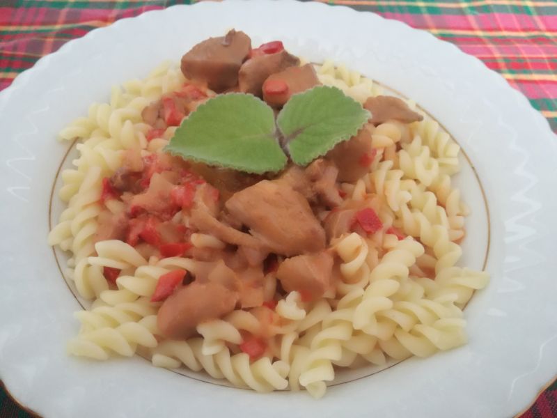 Paprykowa gulasz z indyka