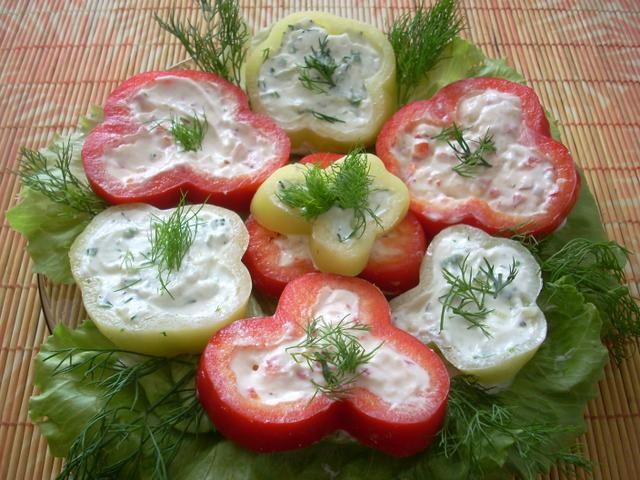 Paprykowe kwiatki  Paprykowe kwiatki