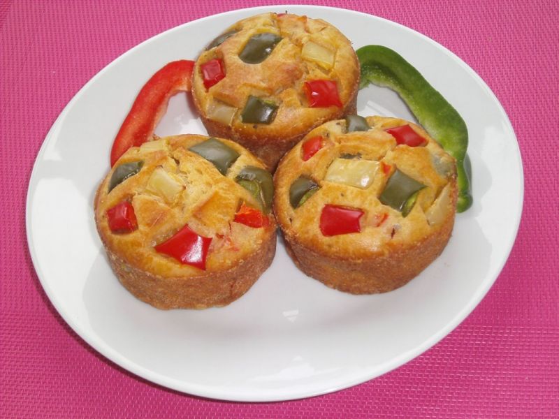 Paprykowe muffinki