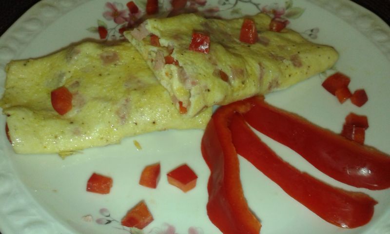 Paprykowe omleciki Paprykowe omleciki