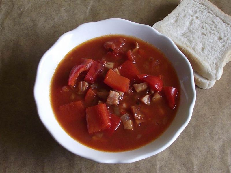 Paprykowo pomidorowe leczo na ostro  Paprykowo pomidorowe leczo na ostro