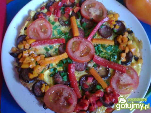 Paprykowy omlet śniadaniowy  Paprykowy omlet śniadaniowy