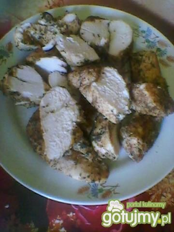 parowana pierś z kurczaka po myśliwsku