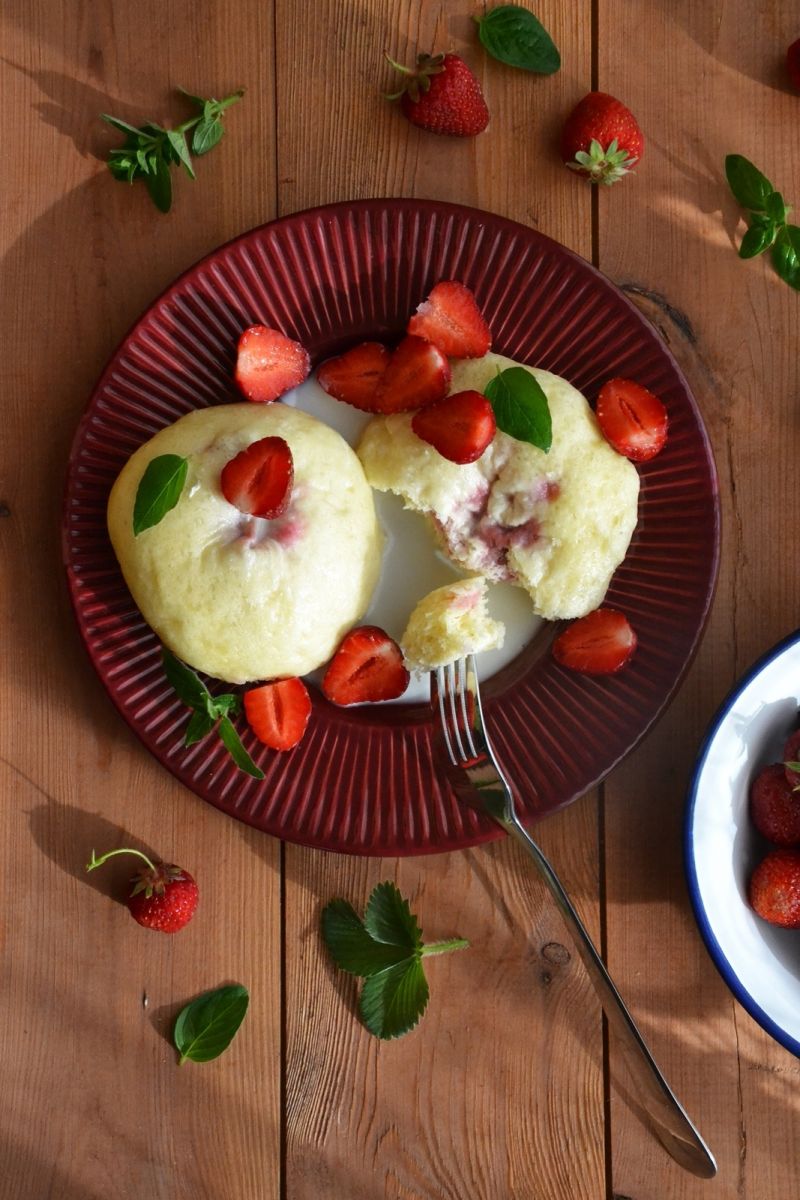 Parowańce z truskawkami Parowańce z truskawkami