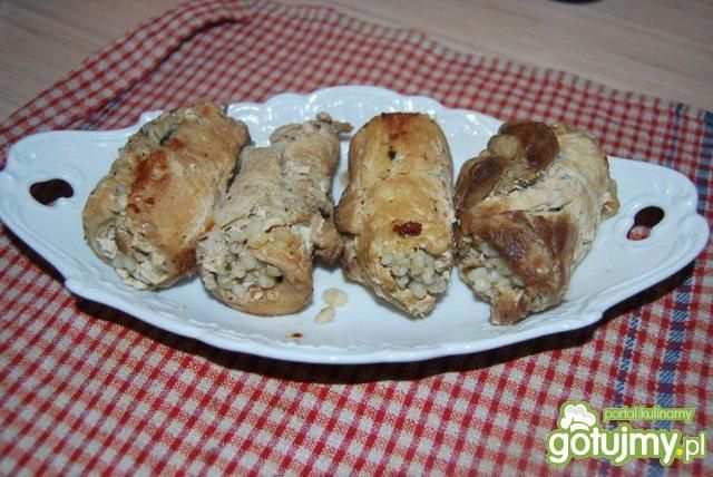 Parowane zawijańce z pęczakiem