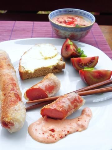 Parówki po wienamsku z pikantnym S.O.Sem