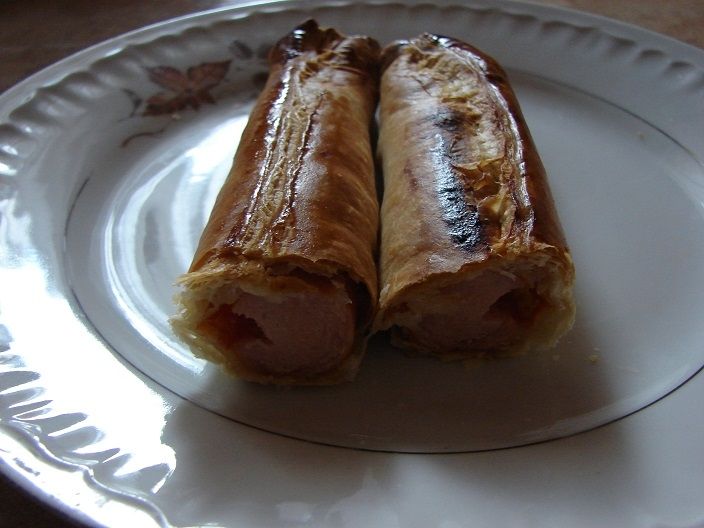 Parówki w cieście francuskim Parówki w cieście francuskim