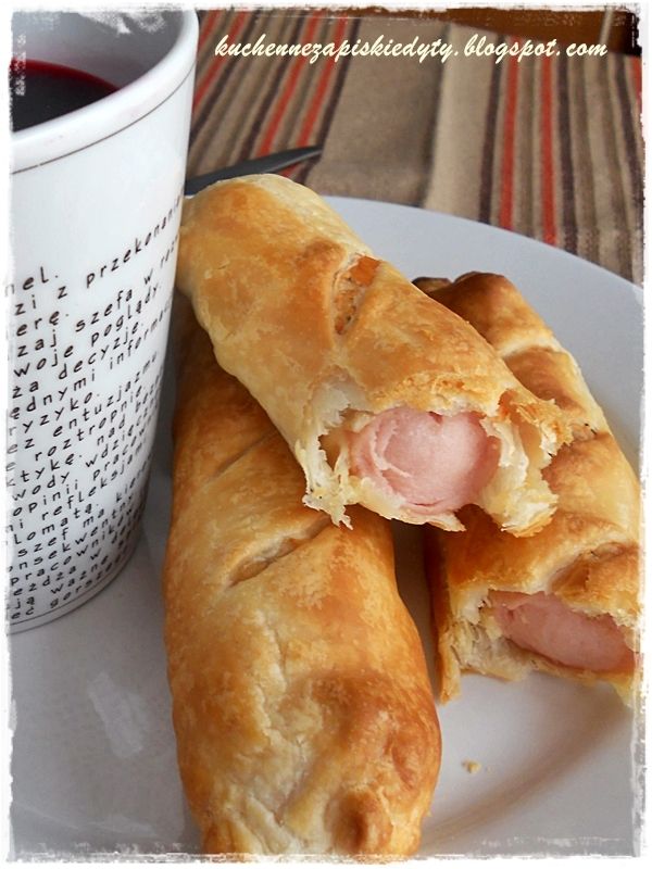 Parówki w cieście francuskim Parówki w cieście francuskim