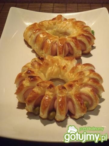 Parówki w cieście francuskim 3