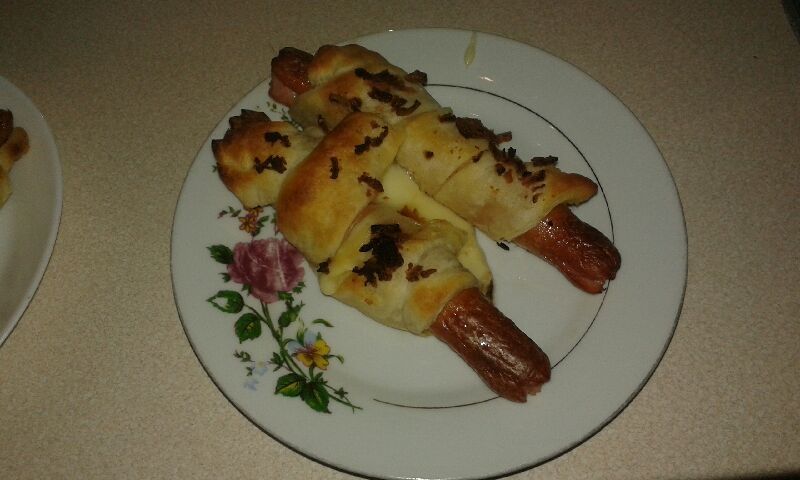 Parówki w cieście francuskim Parówki w cieście francuskim