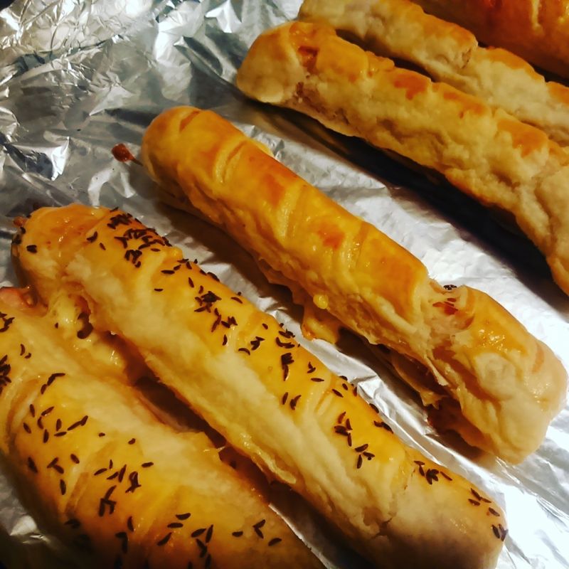 parówki w cieście francuskim parówki w cieście francuskim
