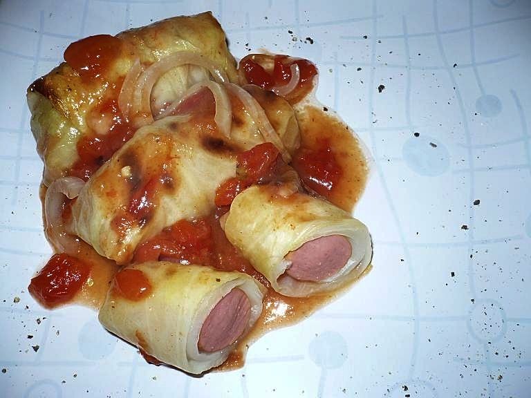 Parówki w kapuście Parówki w kapuście