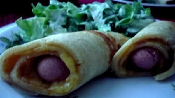 Parówki w naleśniku Parówki w naleśniku