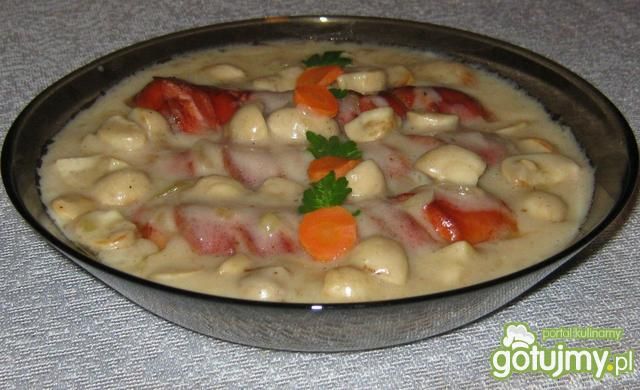 Parówki w sosie pieczarkowym. Parówki w sosie pieczarkowym.