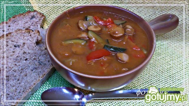 Parówkowe alla leczo Parówkowe alla leczo