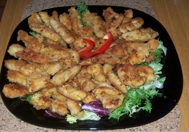 paski z kurczaka na przystawkę