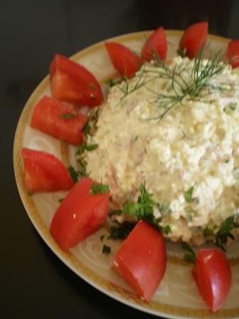 Pasta białkowa (z jaj, sera i szynki) Pasta białkowa (z jaj, sera i szynki)