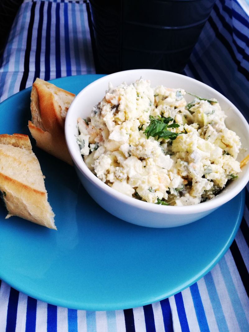 Pasta chrzanowa z serem i porem