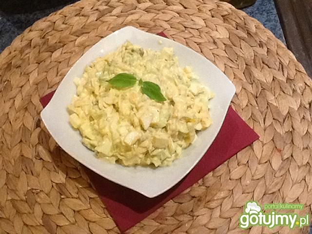 Pasta jajeczna z porem,serem i ogórkiem Pasta jajeczna z porem,serem i ogórkiem