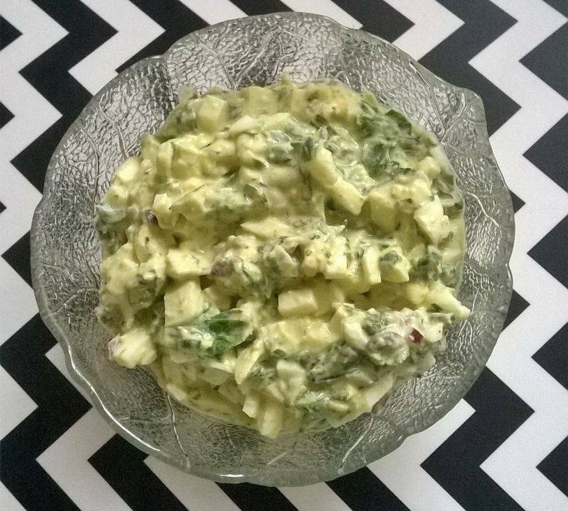 Pasta jajeczna ze szpinakiem Pasta jajeczna ze szpinakiem