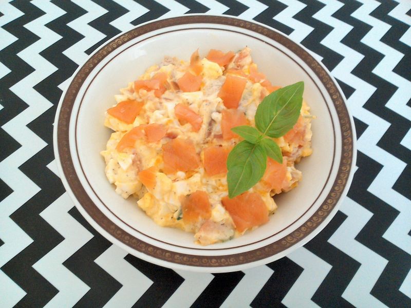 Pasta jajeczno - łososiowa
