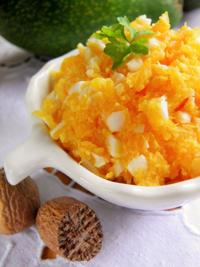 Pasta kanapkowa z jajka i pieczonej dyni 