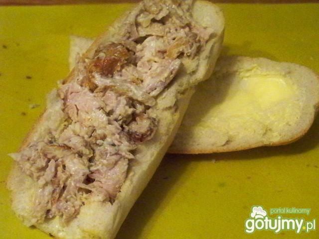 pasta kanapkowa z kurczaka