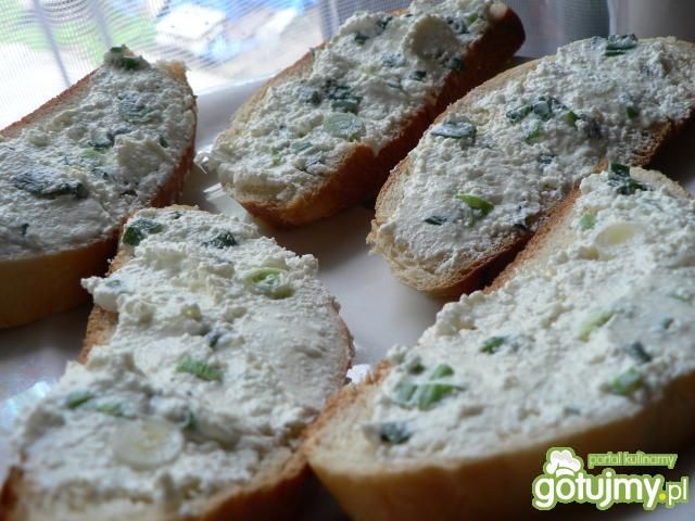 Pasta twarogowa z zieloną cebulką Pasta twarogowa z zieloną cebulką